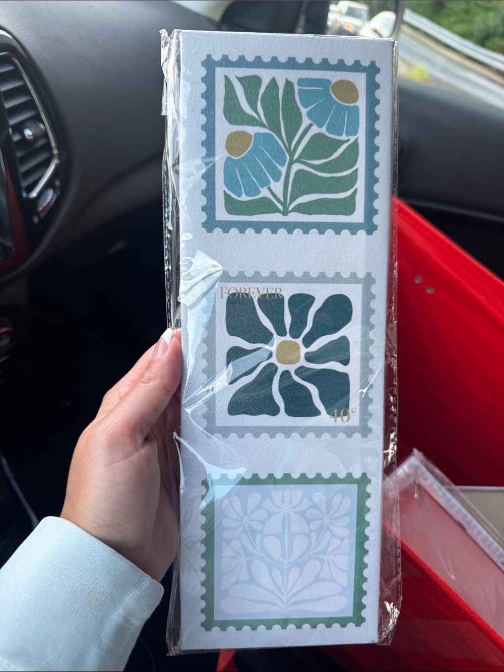NWT Wall Canvas - abstract florals